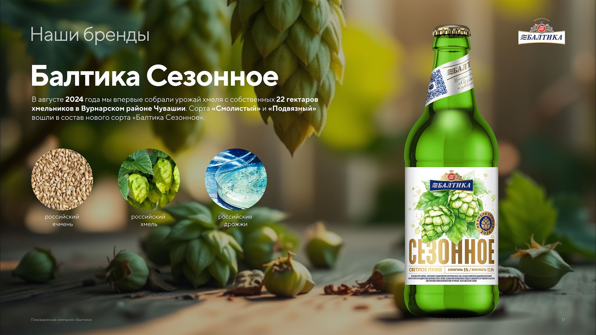 Презентация пивоваренной компании Балтика