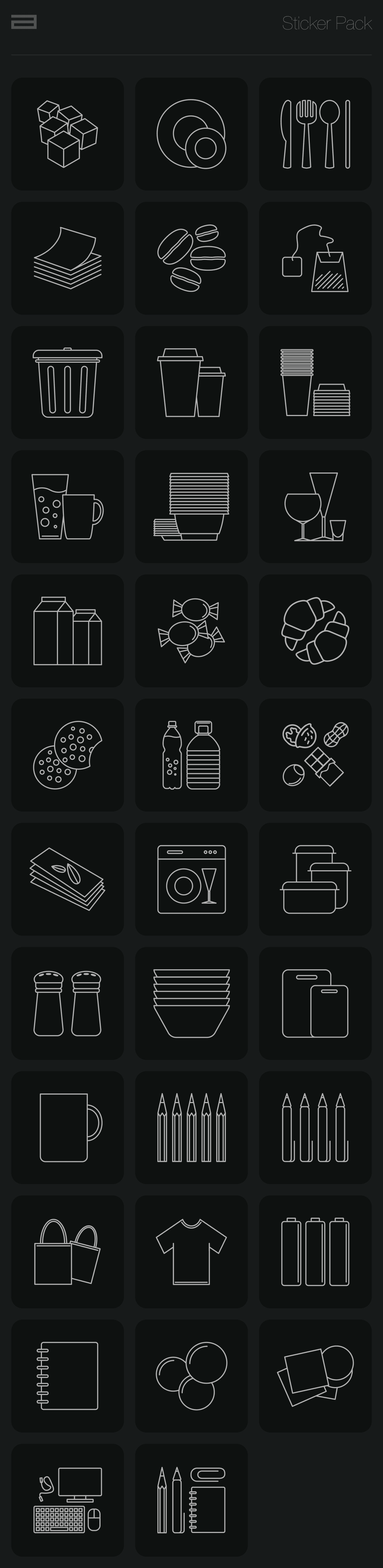 Sticker Pack, Kitchen Stickers